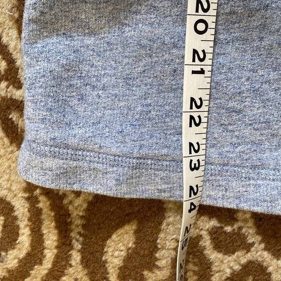 J. Crew French Terry 3/4 Sleeve Sweatshirt Womens Zip Back Blue Heathered SZ XS - Picture 8 of 8